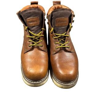 DIEHARD 84984 Men's Work Boots 13D Brown Soft Toe Leather Non Slip Classic 6"